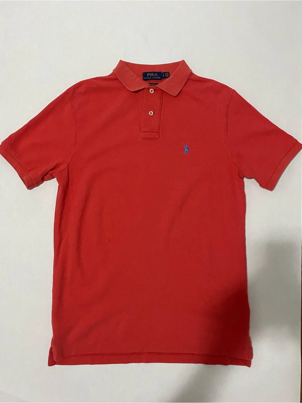Polo by Ralph Lauren Red Men's Classic Mesh Polo Shirt Size S Classic Fit